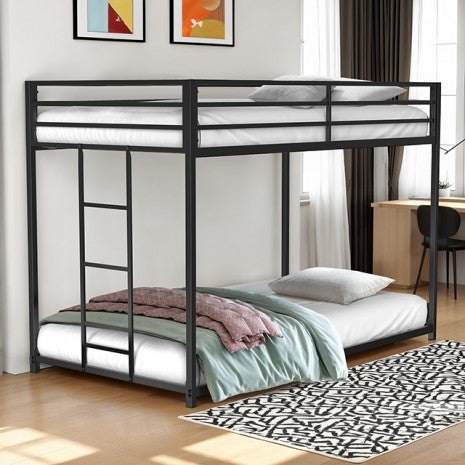 Rothwell Twin/Twin Metal Bunk Bed Model Fm-Bk1200Bk-Tt By Furniture Of America 