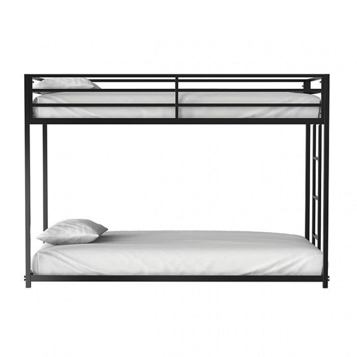Rothwell Twin/Twin Metal Bunk Bed Model Fm-Bk1200Bk-Tt By Furniture Of America 