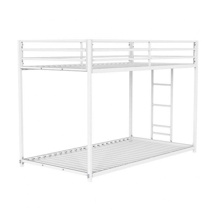 Rothwell Twin/Twin Metal Bunk Bed Model Fm-Bk1200Wh-Tt By Furniture Of America 