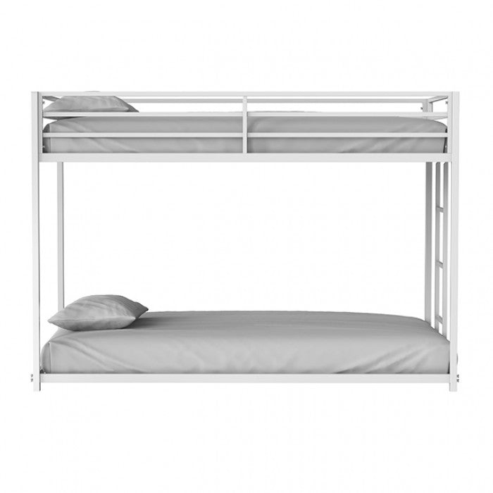 Rothwell Twin/Twin Metal Bunk Bed Model Fm-Bk1200Wh-Tt By Furniture Of America 