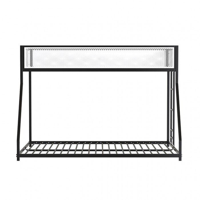 Southall Twin/Full Metal Bunk Bed Model Fm-Bk1201Bk-Tf By Furniture Of America 