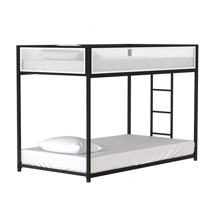 Southall Twin/Twin Metal Bunk Bed Model Fm-Bk1201Bk-Tt By Furniture Of America 