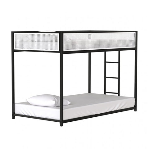 Southall Twin/Twin Metal Bunk Bed Model Fm-Bk1201Bk-Tt By Furniture Of America 