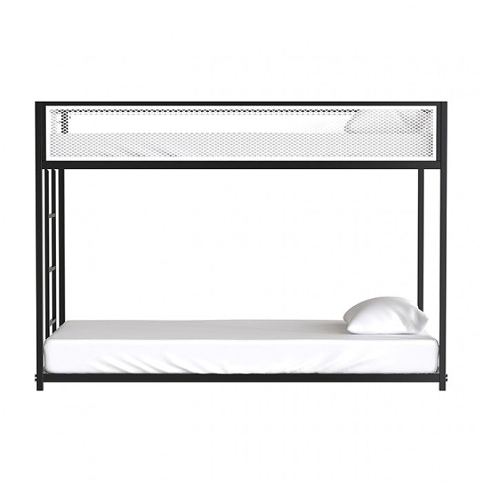 Southall Twin/Twin Metal Bunk Bed Model Fm-Bk1201Bk-Tt By Furniture Of America 