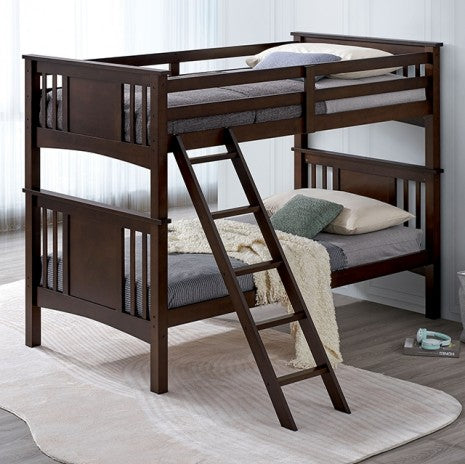 Spring Creek Twin/Twin Bunk Bed Model Fm-Bk602Tt-Dw-Bed By Furniture Of America 