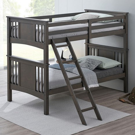 Spring Creek Twin/Twin Bunk Bed Model Fm-Bk602Tt-Gy-Bed By Furniture Of America 