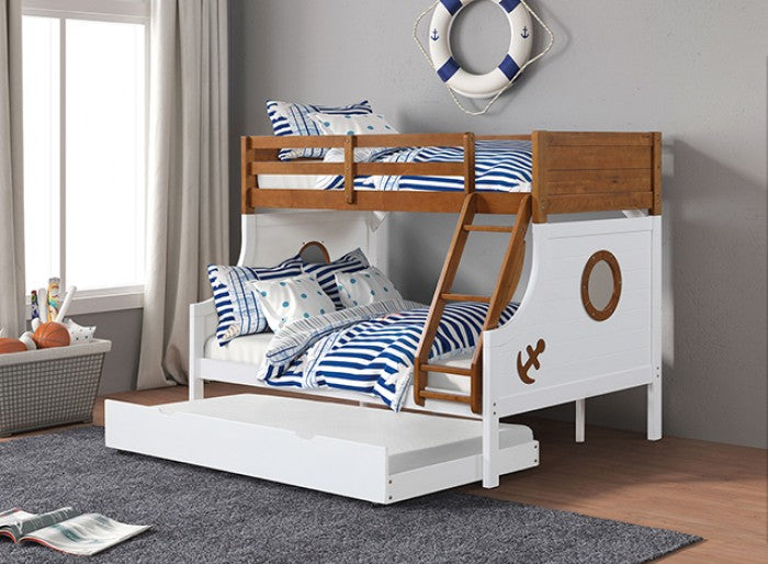 Nautia Twin/Full Bunk Bed Model Fm-Bk629Ak-Bed By Furniture Of America 