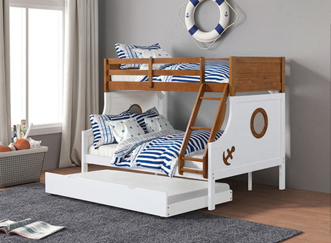Nautia Twin/Full Bunk Bed Model Fm-Bk629Ak-Bed By Furniture Of America 