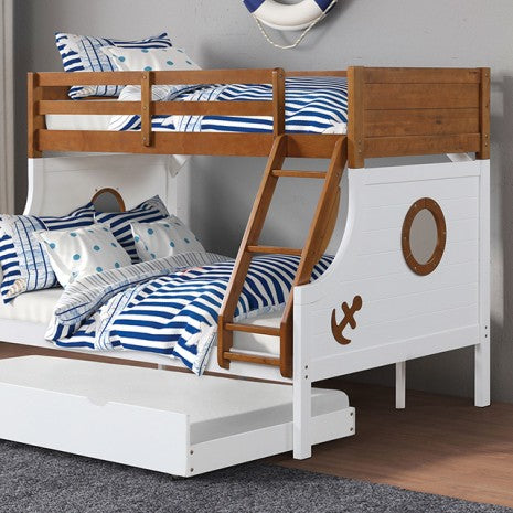 Nautia Twin/Full Bunk Bed Model Fm-Bk629Ak-Bed By Furniture Of America 