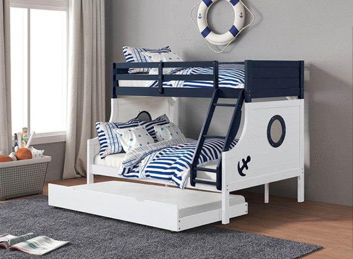 Nautia Twin/Full Bunk Bed Model Fm-Bk629Bl-Bed By Furniture Of America 