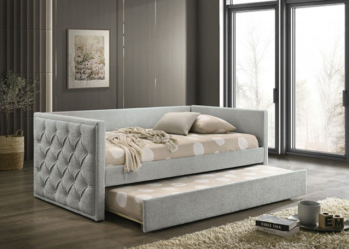 Renzi Twin Daybed W/ Trundle Model Fm1202Gy-Bed By Furniture Of America 