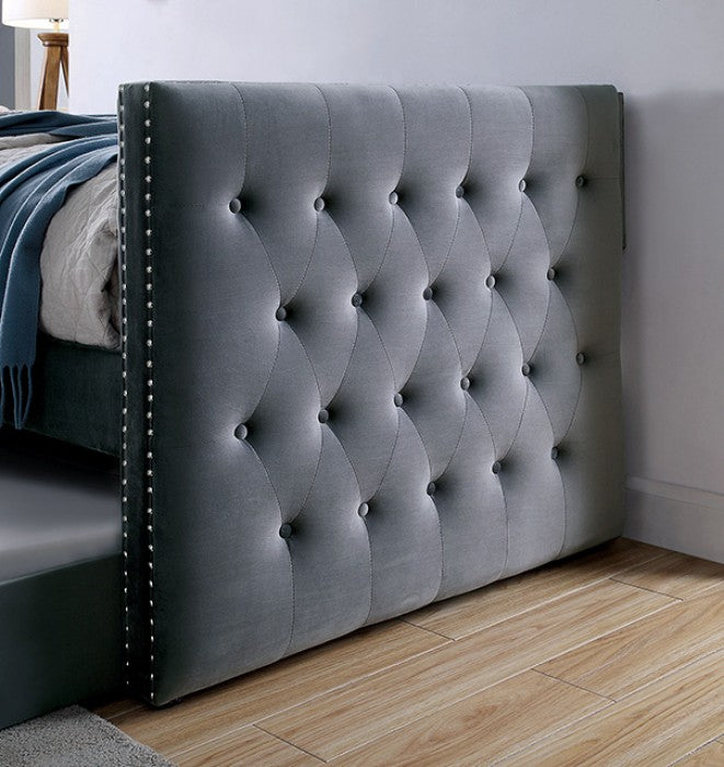 Susanna Daybed W/ Trundle Model Fm1739Gy-Bed By Furniture Of America 