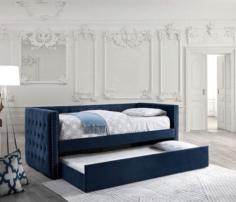 Susanna Daybed W/ Trundle Model Fm1739Nv-Bed By Furniture Of America 