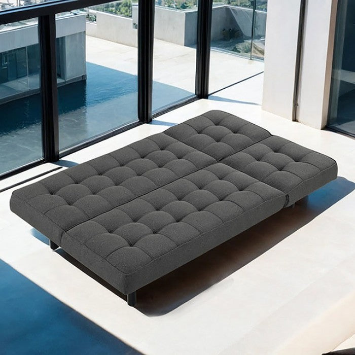 Napervill Futon Sofa Model Fm2802Dg-Chaise By Furniture Of America 