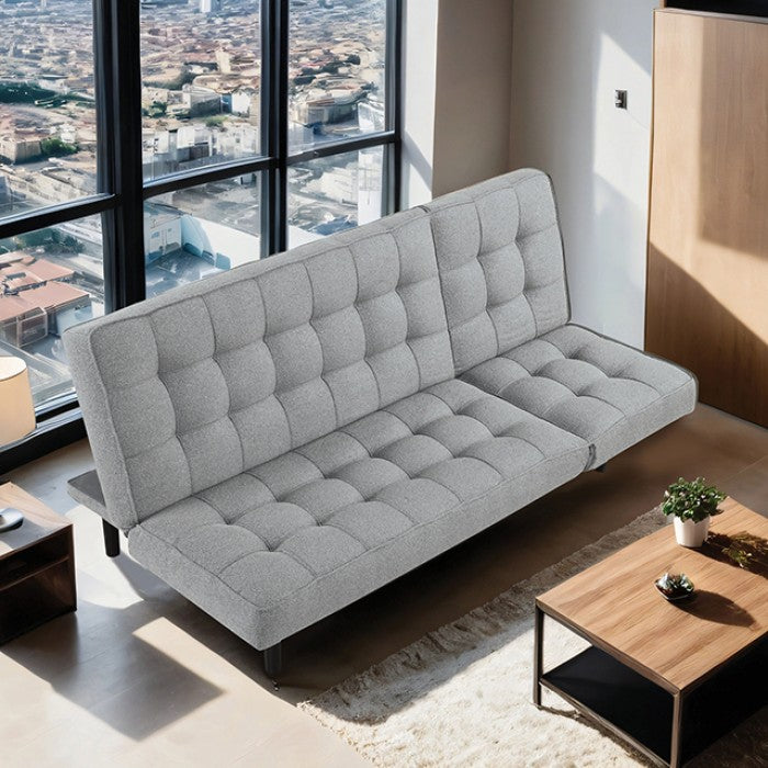 Napervill Futon Sofa Model Fm2802Lg-Chaise By Furniture Of America 