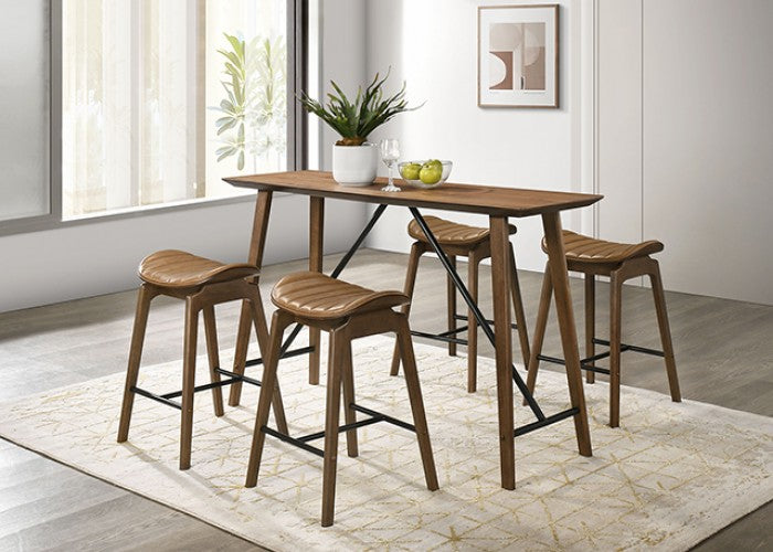 Klamath Counter Ht. Table Model Fm3215Wn-Pt By Furniture Of America 