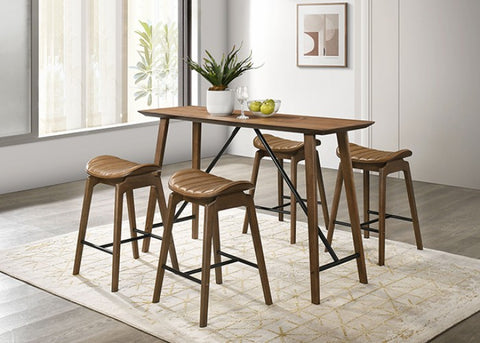Klamath Counter Ht. Table Model Fm3215Wn-Pt By Furniture Of America 