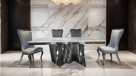 BASILICATA SILVER CHAIR (2/CTN)