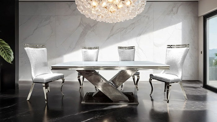 PALAZZO SILVER CHAIR (2/CTN)