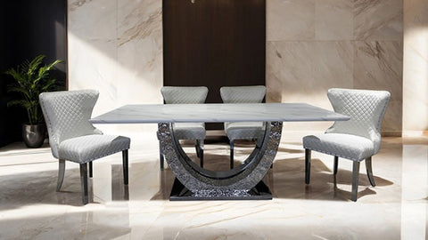 PORTANOVA SILVER CHAIR (2/CTN)