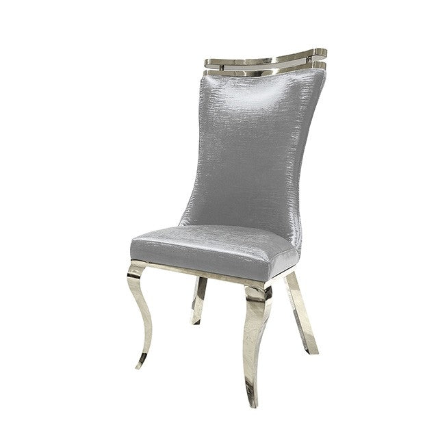 PALAZZO SILVER CHAIR (2/CTN)
