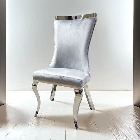 BASILICATA SILVER CHAIR (2/CTN)