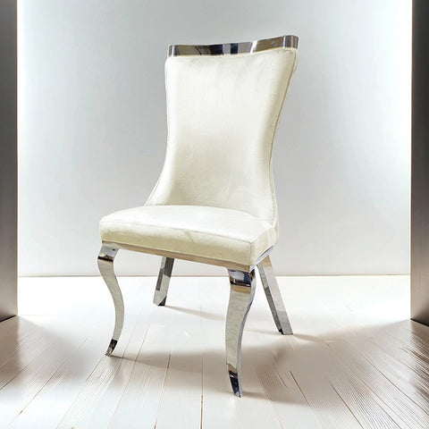 BASILICATA SILVER CHAIR (2/CTN)