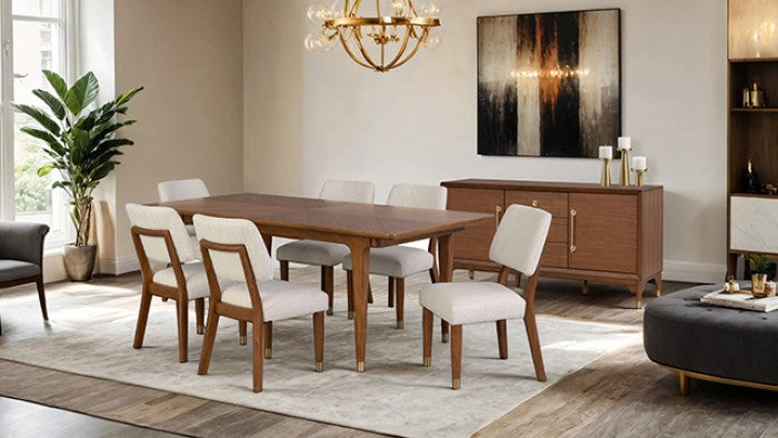 Hepburne Dining Table Model Fm34000Wn-T By Furniture Of America 