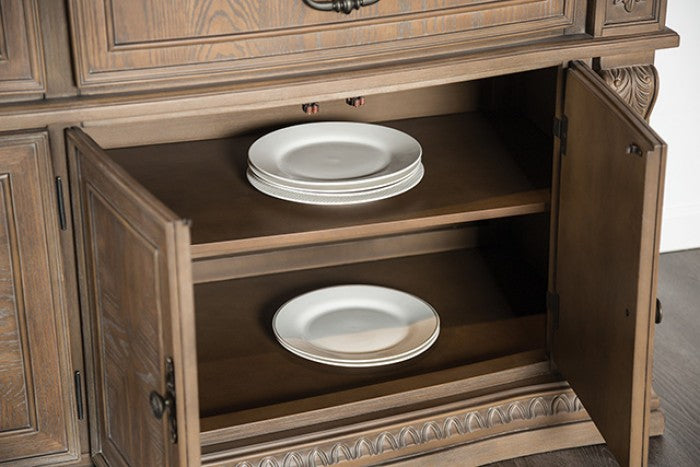 Seven Oaks Hutch & Buffet Model Fm3418Ak-Hb-Set-Buffet By Furniture Of America 