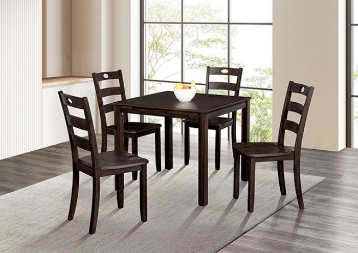 Lubbock 5 Pc. Dining Table Set Model Fm3419Ex-T-5Pk-Chair By Furniture Of America 