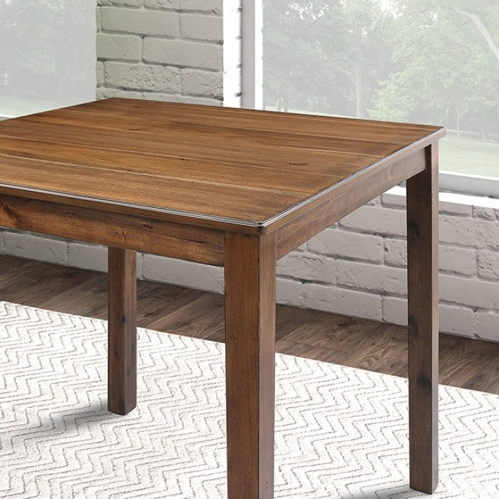 Lubbock 5 Pc. Counter Ht. Table Set Model Fm3419Wn-Pt-5Pk-Chair By Furniture Of America 