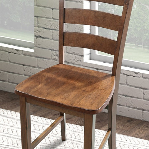 Lubbock 5 Pc. Counter Ht. Table Set Model Fm3419Wn-Pt-5Pk-Chair By Furniture Of America 