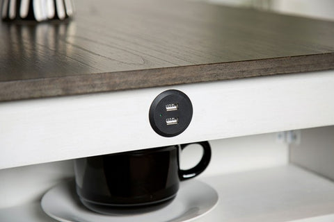 LESCLES 3 PC COUNTER HT SET (1 TABLE + 2 CHAIRS)