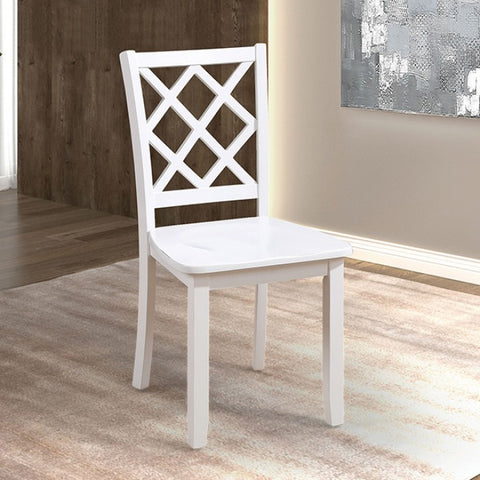 Yamhill 5 Pc. Dining Table Set Model Fm3424Wh-T-5Pk-Chair By Furniture Of America 