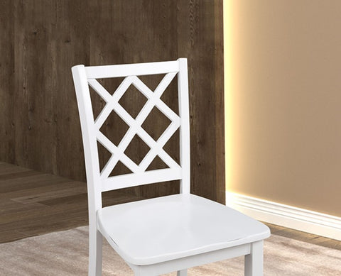 Yamhill 5 Pc. Dining Table Set Model Fm3424Wh-T-5Pk-Chair By Furniture Of America 