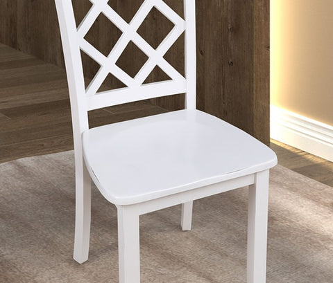 Yamhill 5 Pc. Dining Table Set Model Fm3424Wh-T-5Pk-Chair By Furniture Of America 