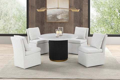 VARDE ROUND DINING MARBLE TABLE