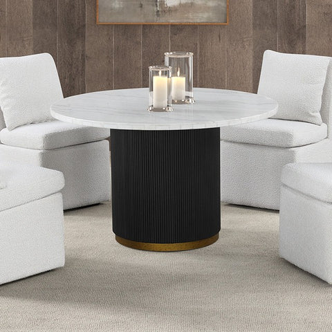 VARDE ROUND DINING MARBLE TABLE