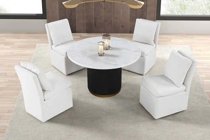VARDE ROUND DINING MARBLE TABLE