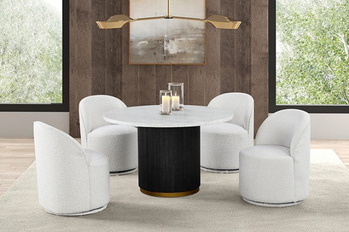 VARDE ROUND DINING MARBLE TABLE