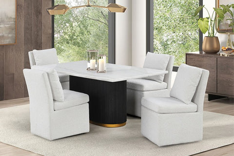 MORGES RECT DINING MARBLE TABLE