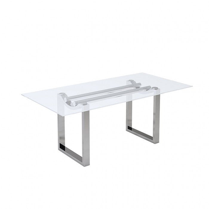 Silvestri Dining Table Model Fm37000Sv-T-Table By Furniture Of America 