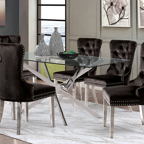 Silveria Dining Table Model Fm37001Sv-T-Table By Furniture Of America 