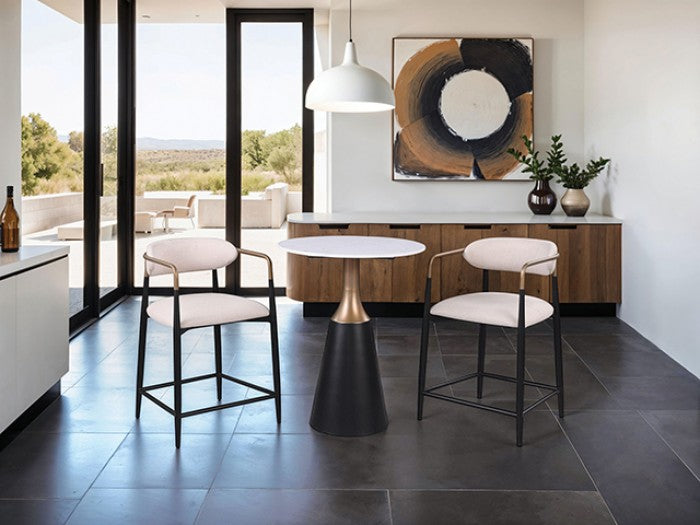 Streatham Dining Table Model Fm37002Bk-Pt-Table By Furniture Of America 
