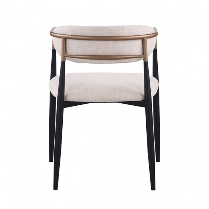 Neasden Side Chair (2/Ctn) Model Fm37003Nt-Ac-2Pk By Furniture Of America 
