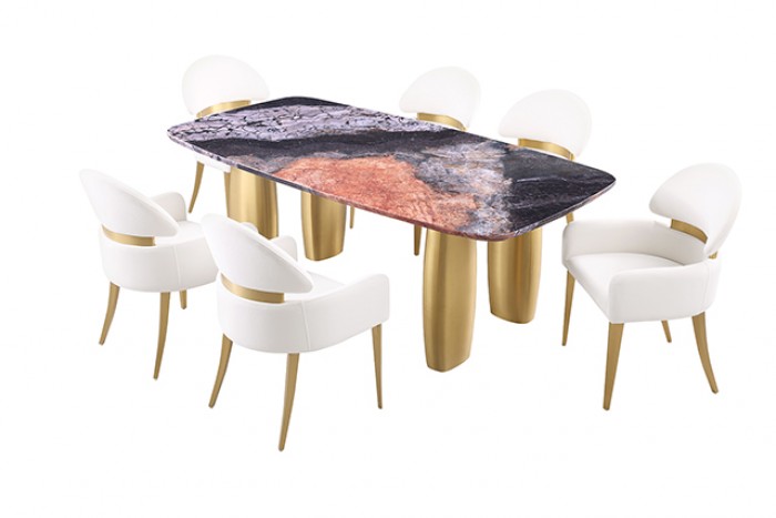 Northolt Dining Table Model Fm37004Gy-T-Table By Furniture Of America 