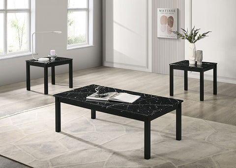 Findlay 3 Pc. Table Set Model Fm42900Bk-3Pk-End Table By Furniture Of America 