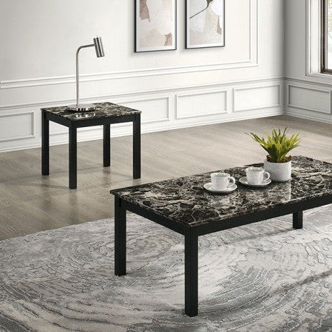 Findlay 3 Pc. Table Set Model Fm42900Bw-3Pk-End Table By Furniture Of America 