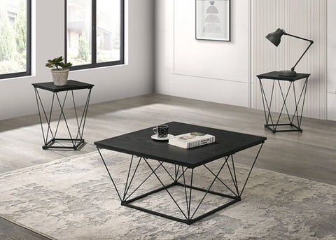 Whetstone 3 Pc. Table Set Model Fm42901Bk-3Pk By Furniture Of America 