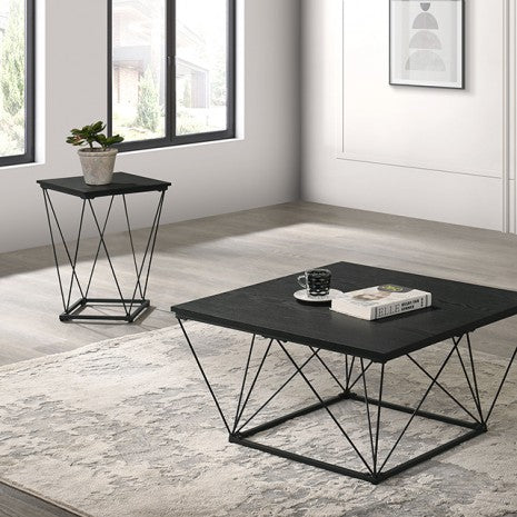 Whetstone 3 Pc. Table Set Model Fm42901Bk-3Pk-End Table By Furniture Of America 
